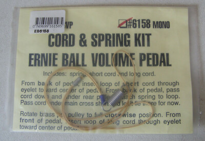 Ernie Ball Volume Pedal cord & spring kit  #6158 Mono