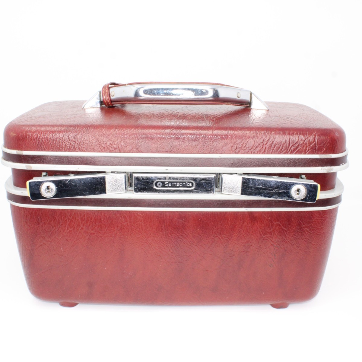 Samsonite サムソナイト　シルエットビューティーケース　ヴィンテージ Vintage Samsonite Silhouette Train Travel Case Brown Cosmetic