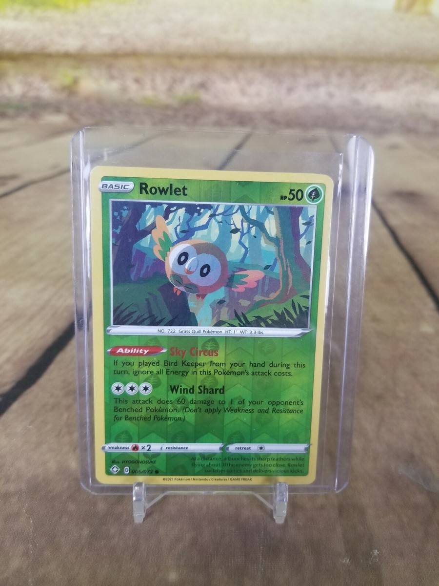 basic rowlet pokemon card value Rowlet Reverse Holo #019/189 2022 Sword & Shield Astral Radiance Pokem –  CTKollectables