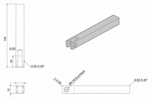 Herramienta de arrastre de vástago recto de 12 mm con 6 patrones Knurls 12 mm X 12 mm vástago - Imagen 9 de 11