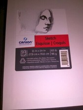 New Canson Universal Hardbound Sketchbook 11" x 14" Dry Media 90 Sheets 65 lb