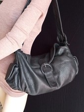 Borsa Donna MARELLA, gruppo Max Mara, In vera pelle Color Nero, Vintage