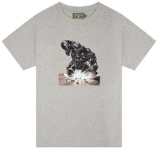 NEW DENIM TEARS X ARTHUR JAFA LERAGE TEE SHIRT GREY MEDIUM