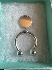 Tiffany Co. 925 Sterling Silver Vintage Key Ring With Charm Engraved