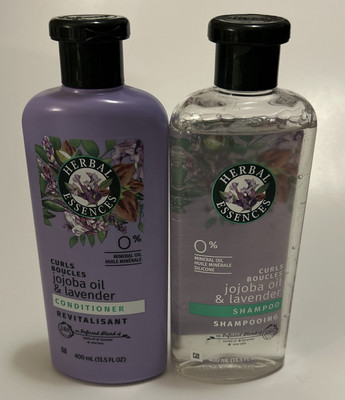 Herbal Essences Jojoba Oil Lavender Curls Shampoo Conditioner SET Lot Of 2 Pc