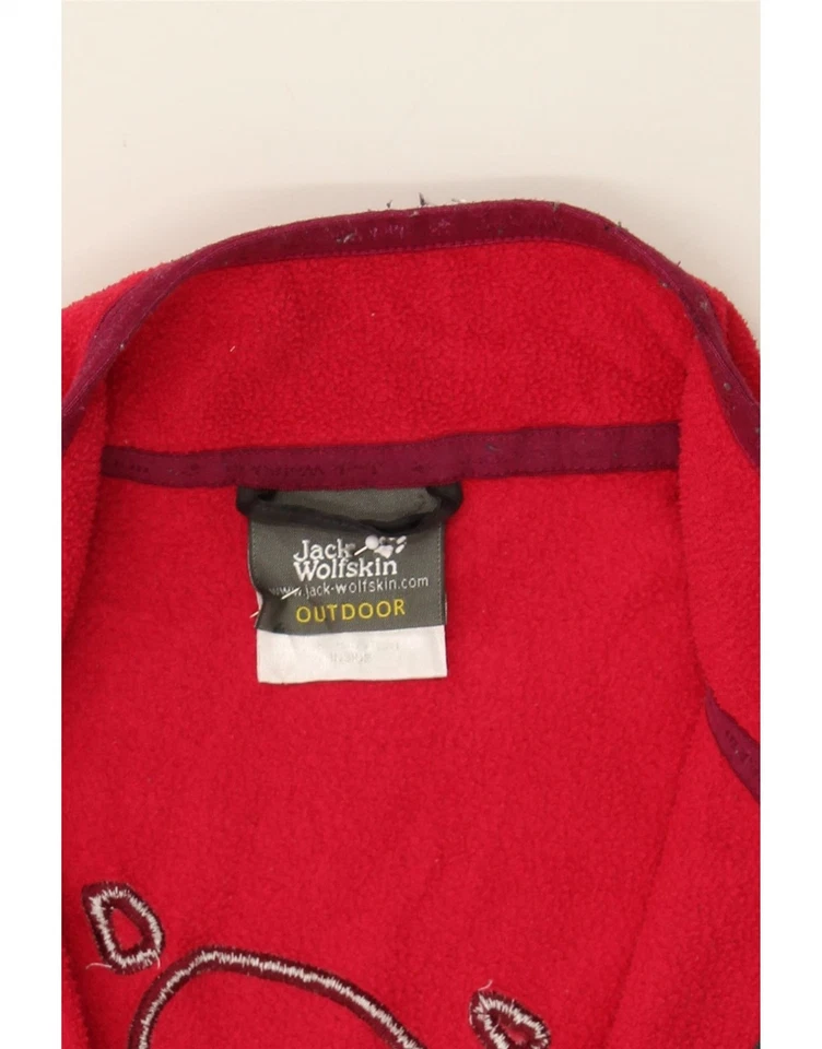 JACK WOLFSKIN Womens Fleece Jacket UK 16 Large Red Polyester VG08 - Image 4 of 4