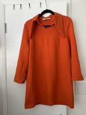 Zara Orange Long Sleeve Dress Size M
