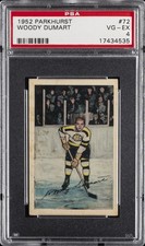1952 PARKHURST #72 WOODY DUMART PSA 4