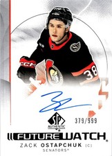 2024-25 SP Authentic Zack Ostapchuk Future Watch Autograph 379/999 Card #126