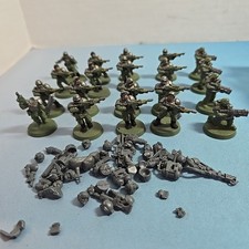 Warhammer 40K Astra Militarum Imperial Guard OOP Cadian Troops X20 Squad  Bits