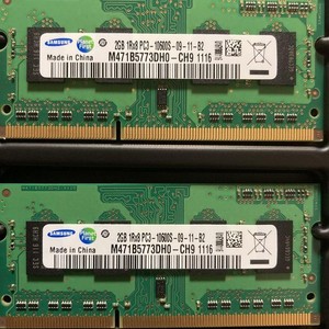 Samsung 2GBx2 RAM Arbeitsspeicher M471B5773DH0-CH9 4GB DDR3 Laptop Module get...