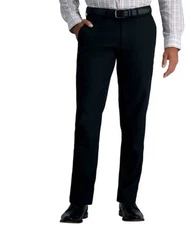 Haggar Performance Stretch Pant Super Flex Waistband Black, Gray, Blue