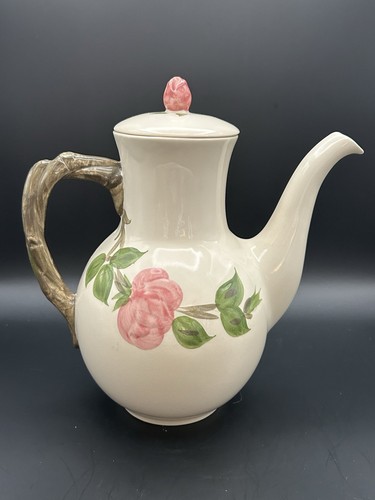 Vintage Franciscan Desert Rose 9" Coffee Pot & Lid Made in England - Picture 1 of 10