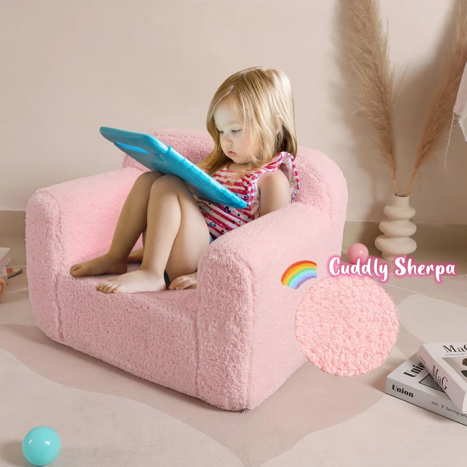 Silla Sherpa para Niños Cómoda y Suave, Silla de Espuma para Niños y Niñas,... Foto 4 de 4