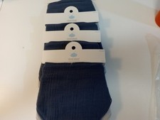 4 3 packs  Total of 12. Cloud Island One SIze Bandana Baby Bibs New Blue Gray