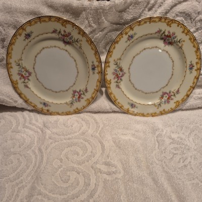 2 Vintage Noritake BELVOIR #592 - 6 1/4   Dessert Plates - Excellent