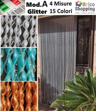 Tenda Moschiera Zanzariera a Fili In PVC per Esterno Porta Balcone Mod.A Glitter