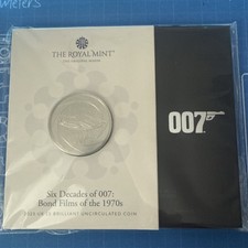 Bond Films of the 1970s 2023 UK £5 Brilliant Uncirculated Coin New UK