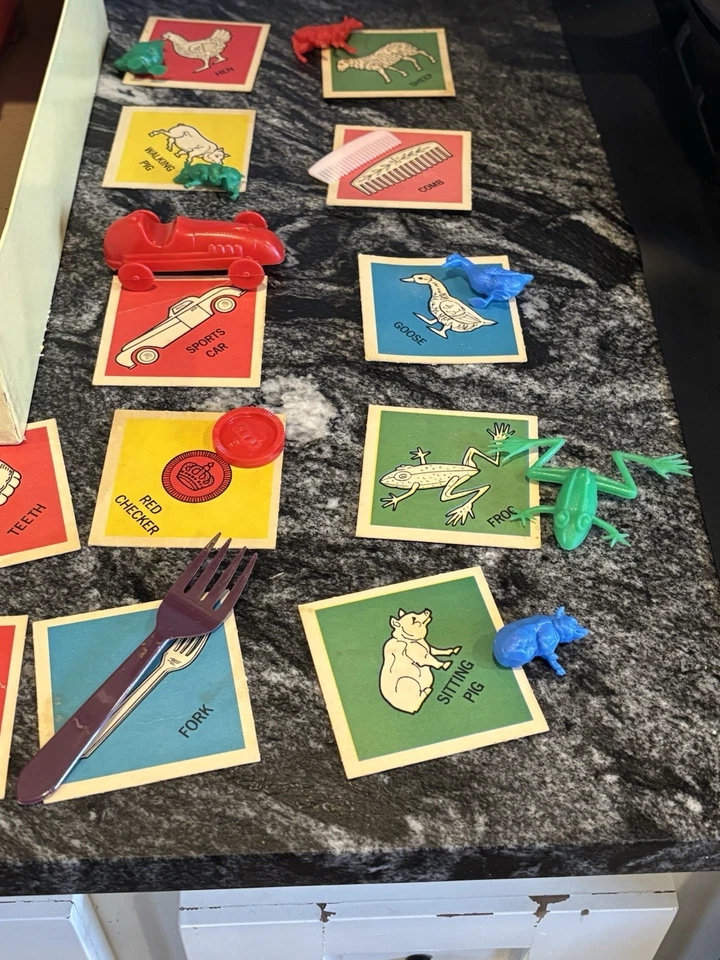 100% Complete VTG 1967 Feeley Meeley Board Game Milton Bradley #4770 w/ Box - Image 3 of 4