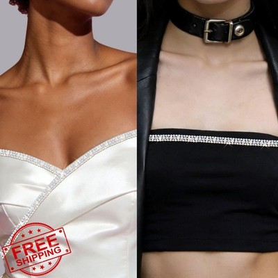 Bijou Joon 3 Yards Silver AB Crystal Rhinestone Chain Trim Craft