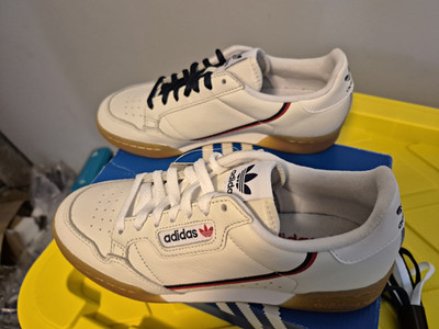 Adidas Continental 80 Originals 7Men Crystal White Leather Low Top EE5393
