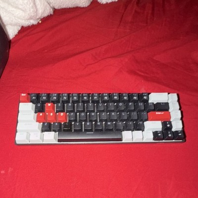 Compact QWERTY Mechanical Keyboard Black Gray Red English Plastic