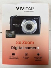 Vivitar 8X Zoom Digital Camera – SD Card + Rechargeable Battery – VES 529 (NEW)