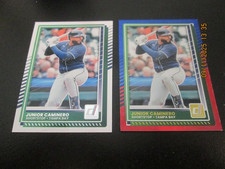 JUNIOR CAMINERO 2025 PANINI DONRUSS BASE & RED & BLUE FOIL CARDS #40