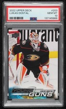 2022-23 Upper Deck Series 1 Young Guns Lukas Dostal #203 PSA 10 GEM MT 03uh