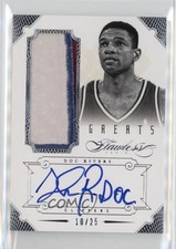2012-13 Panini Flawless Greats Patch 10/25 Doc Rivers #8 Patch Auto 3d3