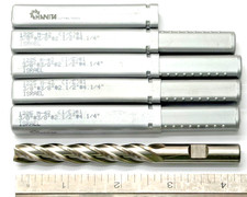 3/8" End Mill - 4 FLUTE - 2-1/2" LOC x 4.250 " OAL - M-42 - 5 pieces