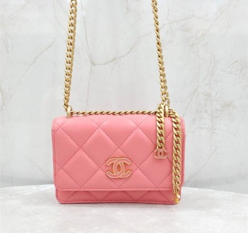CHANEL New Season Pink Lamb Mini Flap Shoulder Bag AP2635 146988895