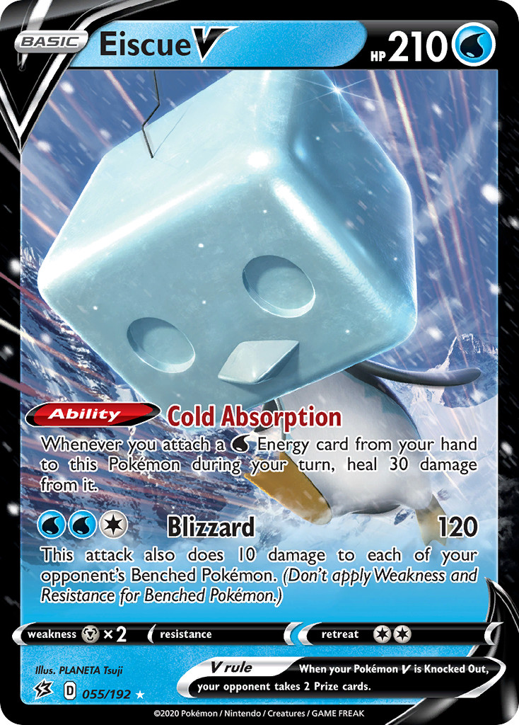 EISCUE V 055/192 NM HOLO POKEMON