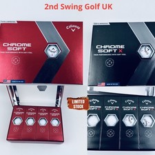 Callaway Chrome Soft / Chrome Soft X White Golf Balls 1 Dozen + Multibuy Deal