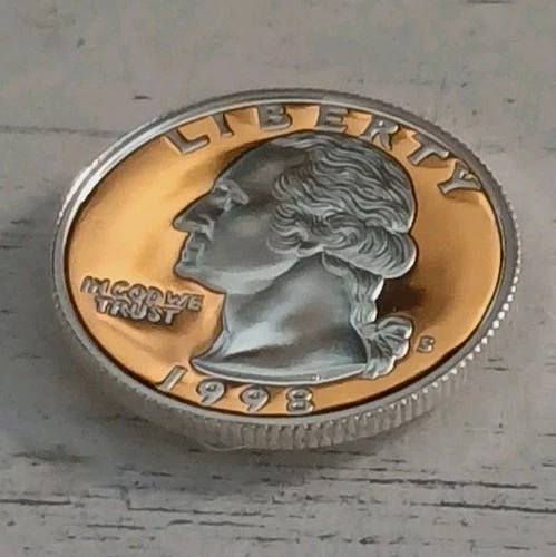 1998-S 90% Silver Dcam Proof Washington Quarter