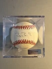 Barry Bonds Signed Baseball with Display Case