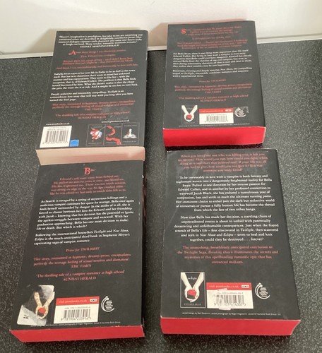 Twilight Saga Stephenie Meyer, 4 Book Set Bundle PB, 3 x Red, 1 x Movie Tie In C - Picture 2 of 8