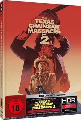 ''THE TEXAS CHAINSAW MASSACRE 2'' - Horror - ltd 4K UHD BLU RAY MEDIABOOK - 3 Disc