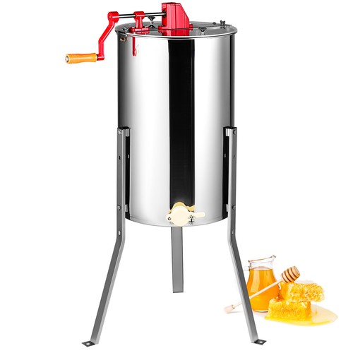 Manual Honey Extractor Beekeeping Equipment 2/4 Frames Stainless Steel