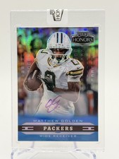 2025 Panini Honors Matthew Golden Auto Blue Prizm FDI /20 Packers RC