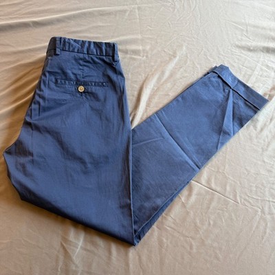 Scotch and Soda Atelier Chino Cuffed Pants Mens 34x30 Navy Blue