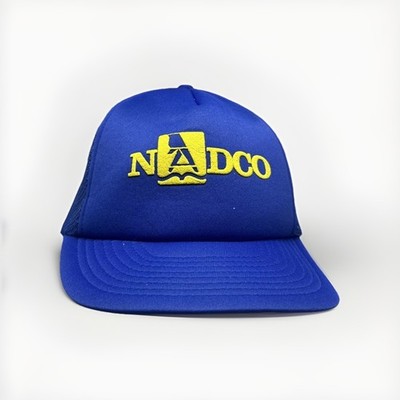 NADGO Embroidered Logo Baseball Cap Blue Yellow Adjustable Adult Hat