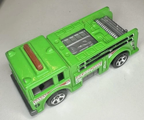 Mattel Hot Wheels 1976 Vintage Green Fire Eater Fire Rescue Race Truck Engine 9