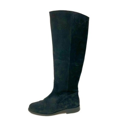 Max Mara WEEKEND Black Suede Women's Boots