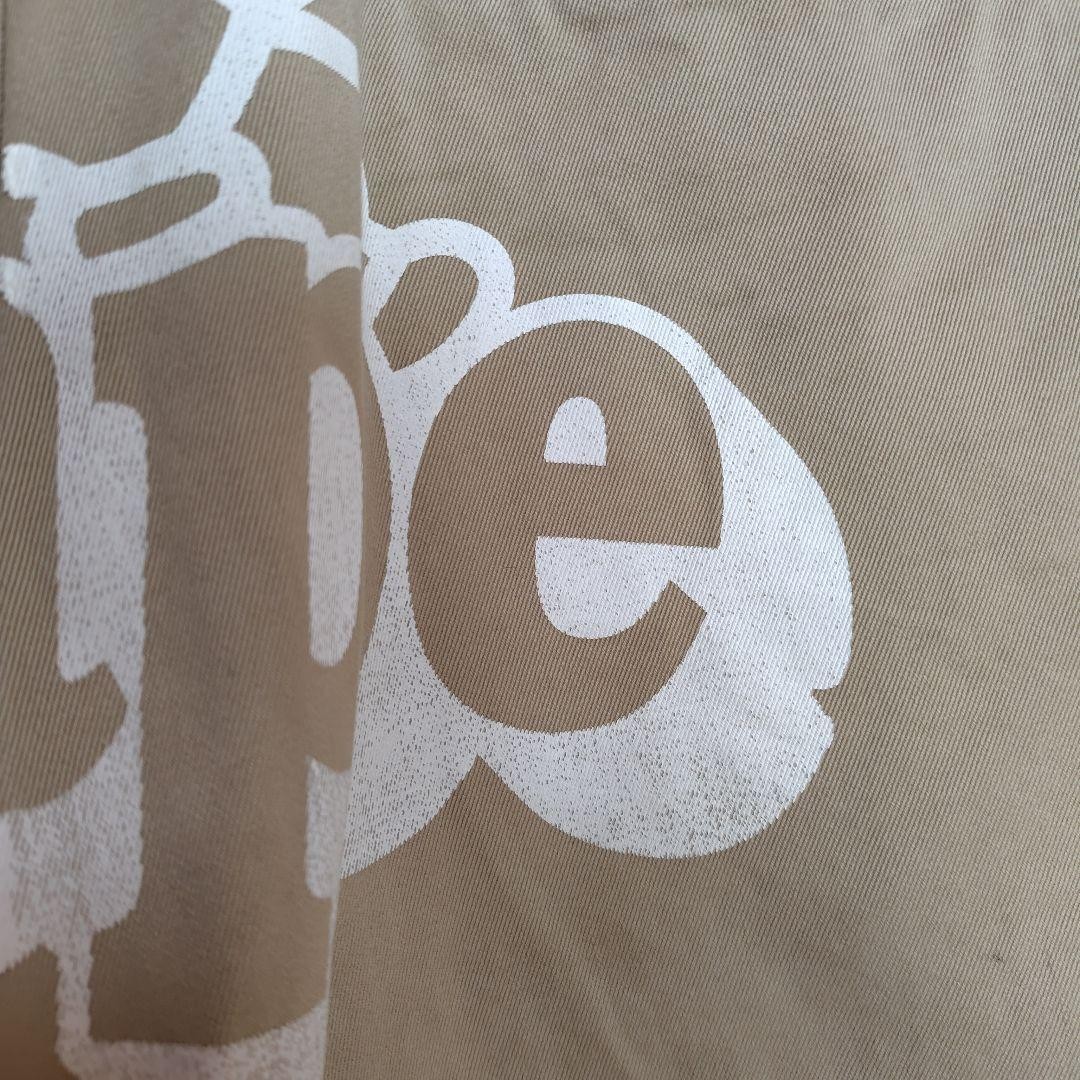 A Bathing Ape Baby Milo Cotton Chino Shorts Half Pants Beige M BA0226184 thumbnail 4