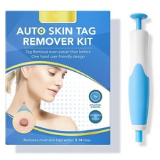 2-in-1 Micro Auto Skin Tag Remover Pen Tool Kit Painless Wart Skin Tag Removal
