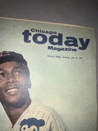 1969 July 13 Chicago Today Ernie Banks Chicago Cubs Insert Photo #0250 - Picture 3 of 4