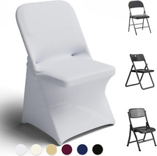 Spandex Folding Chair Covers 100 Pcs Universal Fitted Dining Chair Cover Stretch