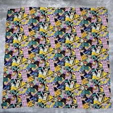 vintage 1991 NICOLE MILLER silk scarf square NYC Fifth Ave shopping credit card