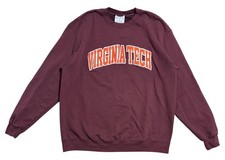 Virginia Tech Hokies Sweatshirt Mens XL Maroon NCAA Football Champion